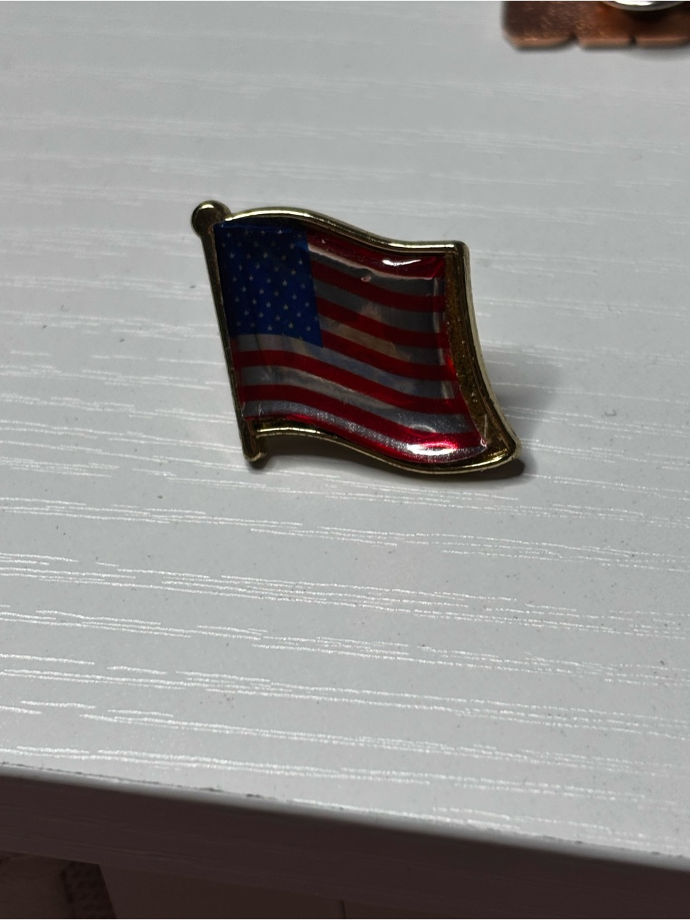 Patriotic American Flag Enamel Pin